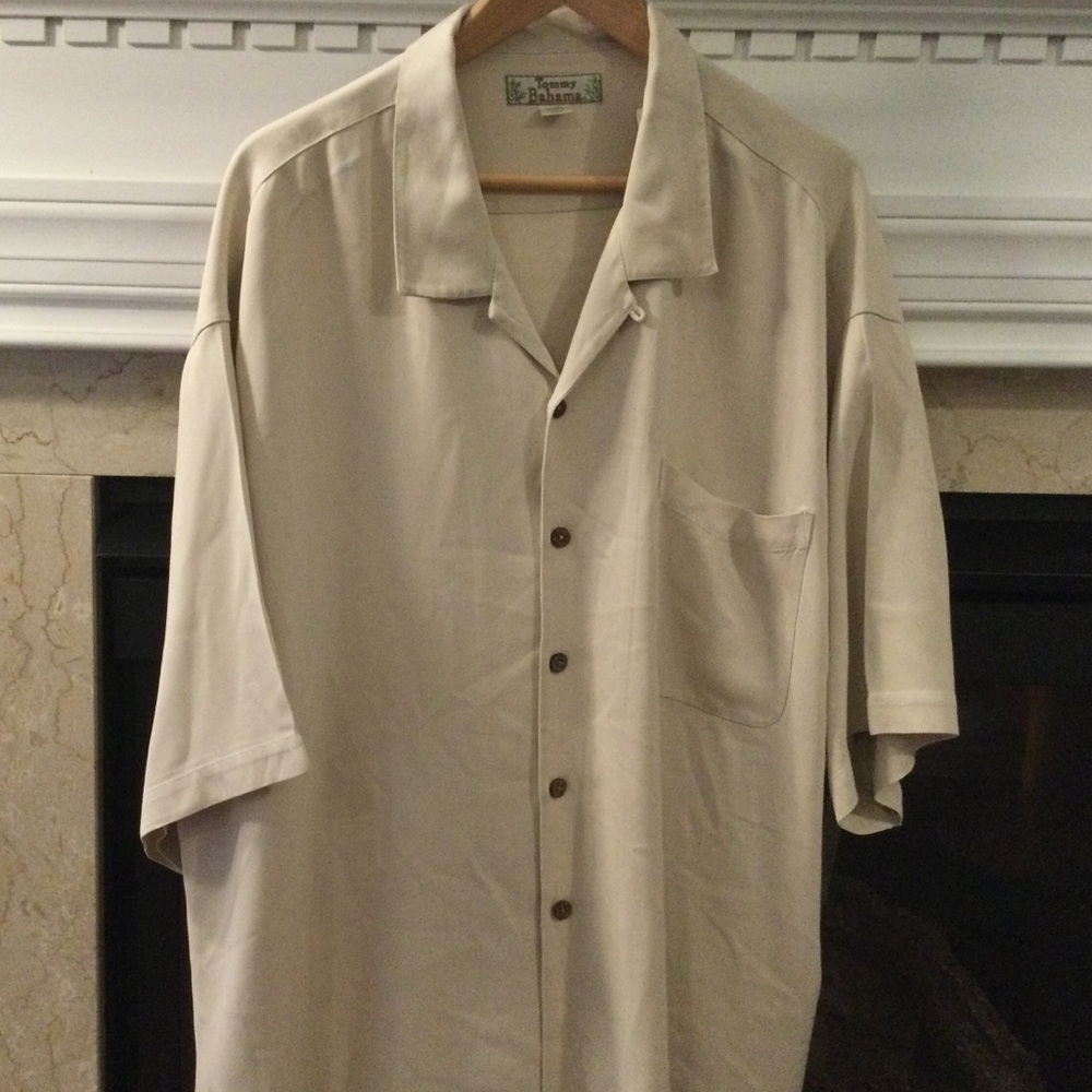 Cream colored Tommy Bahama XXL shirt